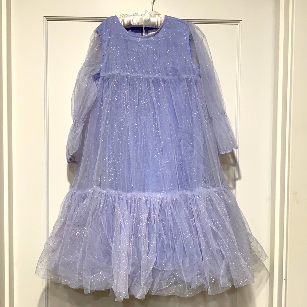 Nellystella girls lilac sparkle dress. Size 12. Worn once